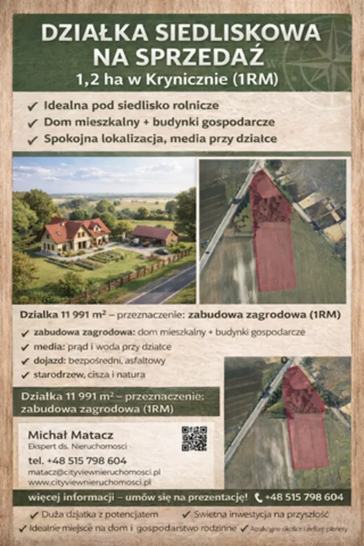 Działka, 1,2 ha, Środa Śląska
