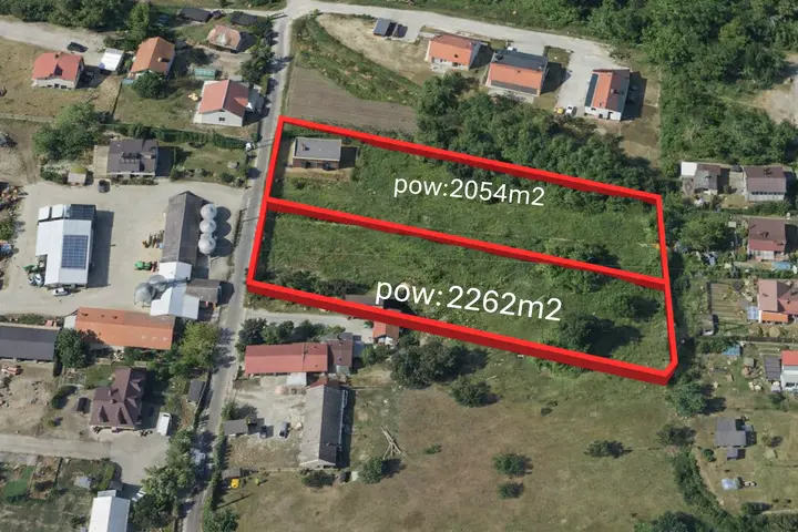 Działka, 2054 m², Wisznia Mała
