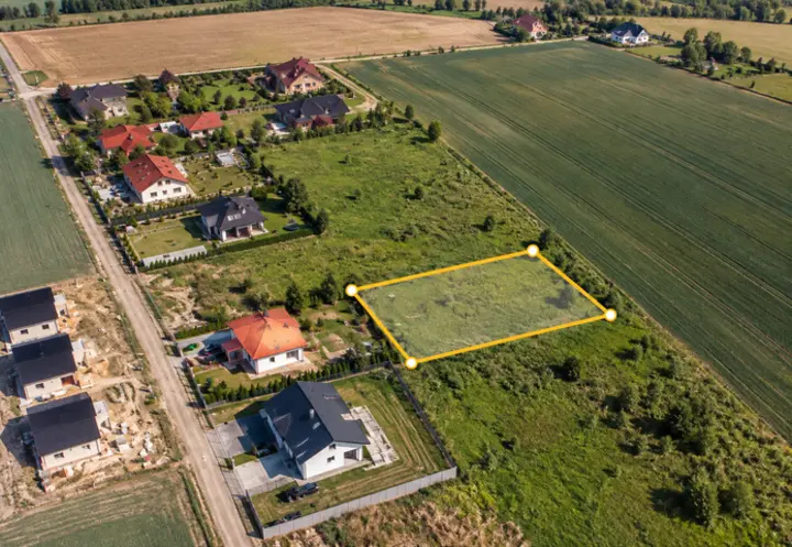 Działka, 1156 m², Miękinia